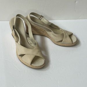 Off White Canvas Coldwater creek sandals